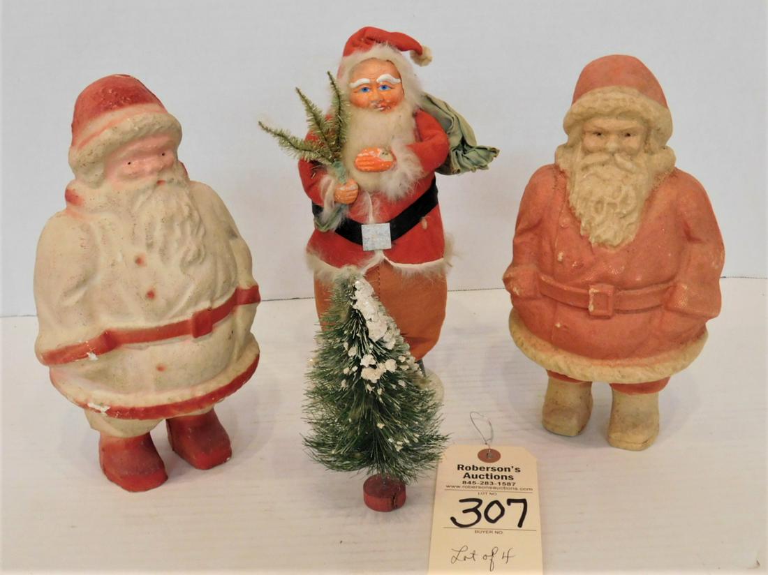 Lot of 3 Vintage Santas (1 of 2)