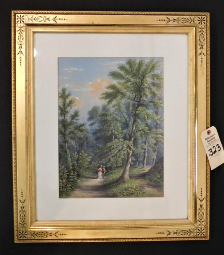22" x 18" W/C Signed W.R. Millon 1878 (1 of 3)