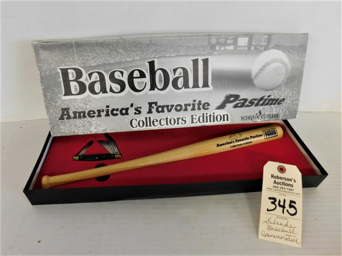 Schrade Knife & Baseball Bat Dec 03, 2022 Roberson's Auctions in NY