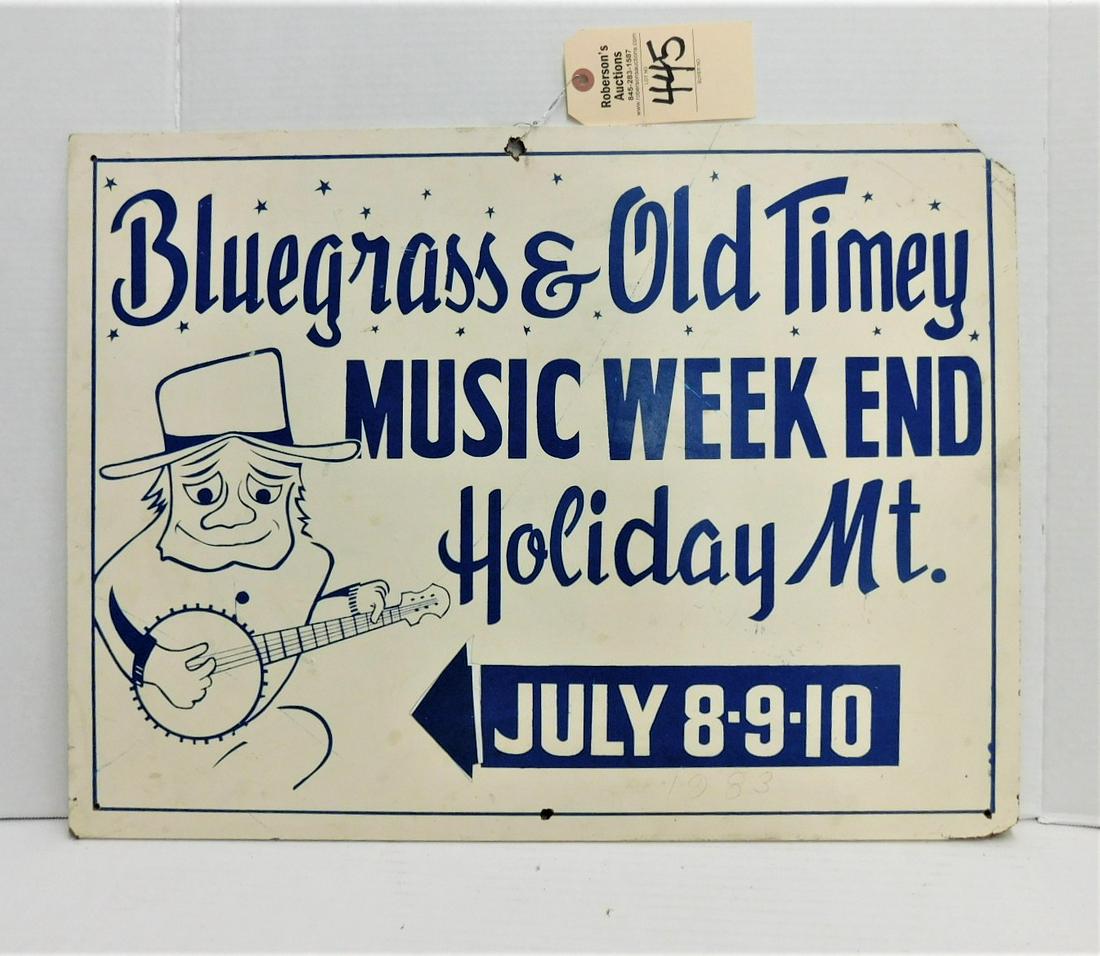 Blue Grass Festival - Holiday Mt. Sign (1 of 2)