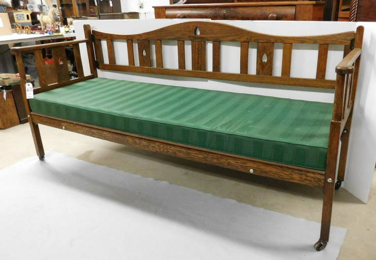 Arts & Craft Oak Daybed