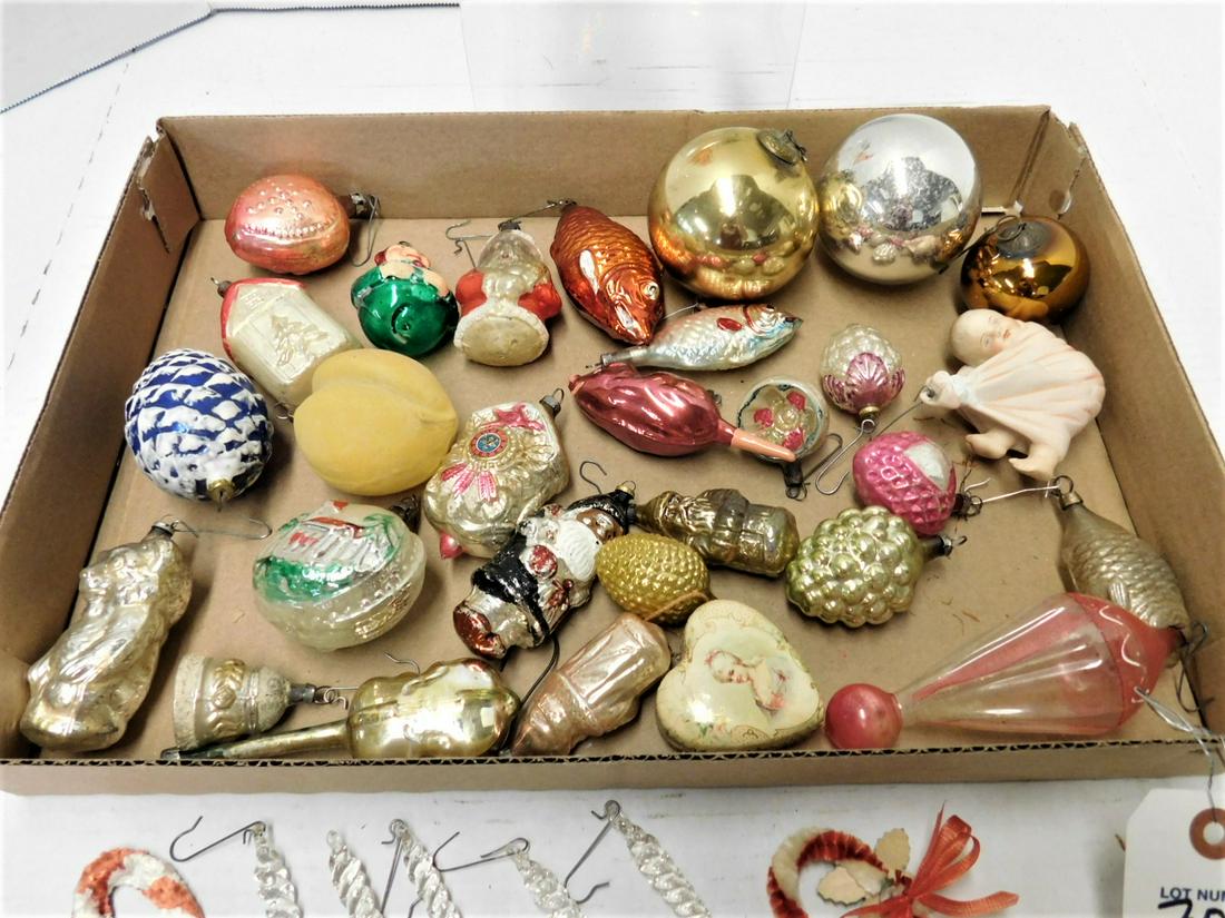 Lot of  Victorian Christmas Ornaments (1 of 3)