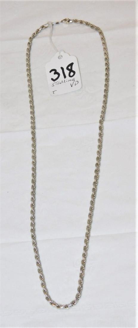 23" Sterling Rope Chain Necklace (1 of 2)