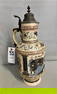German Beer Stein w/ Pewter Top