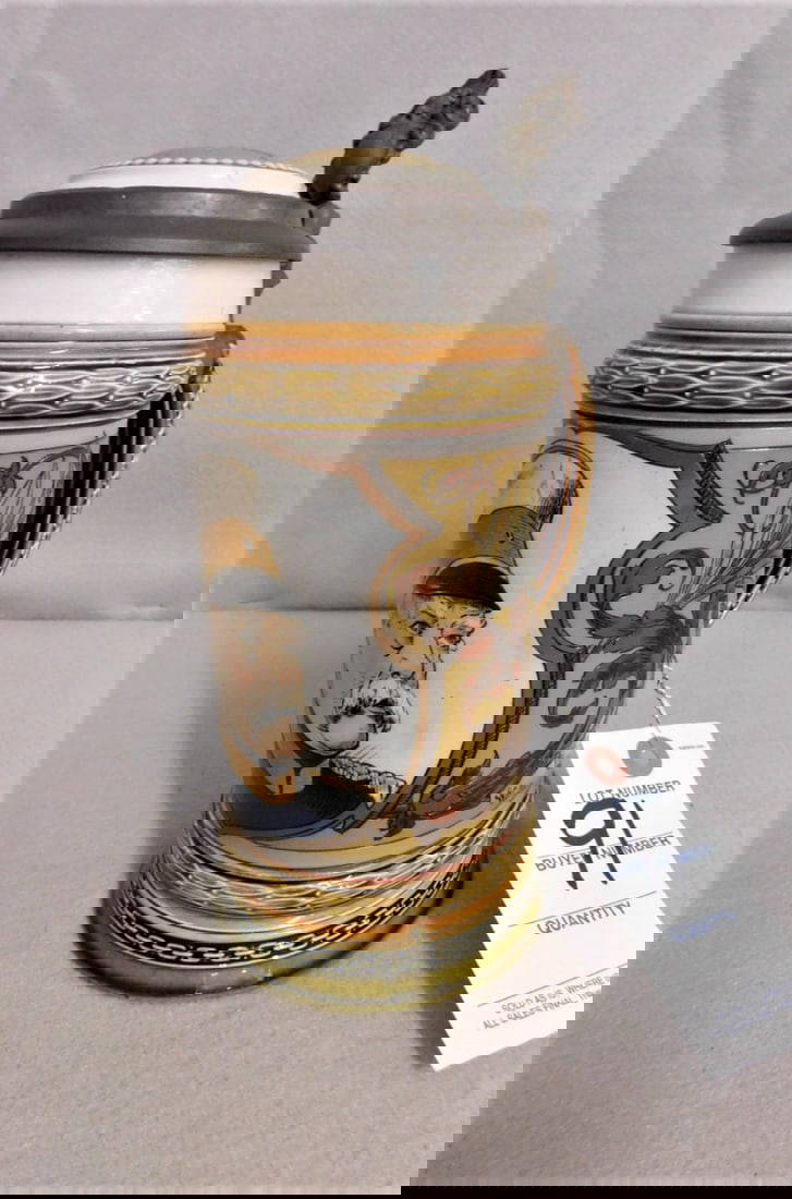 German Mettlach Beer Stein Auction