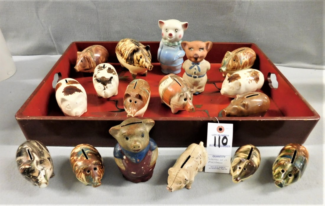 Lot of 17  Piggy Banks (1 of 2)