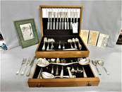 Sterling Silver Etruscan Flatware Set