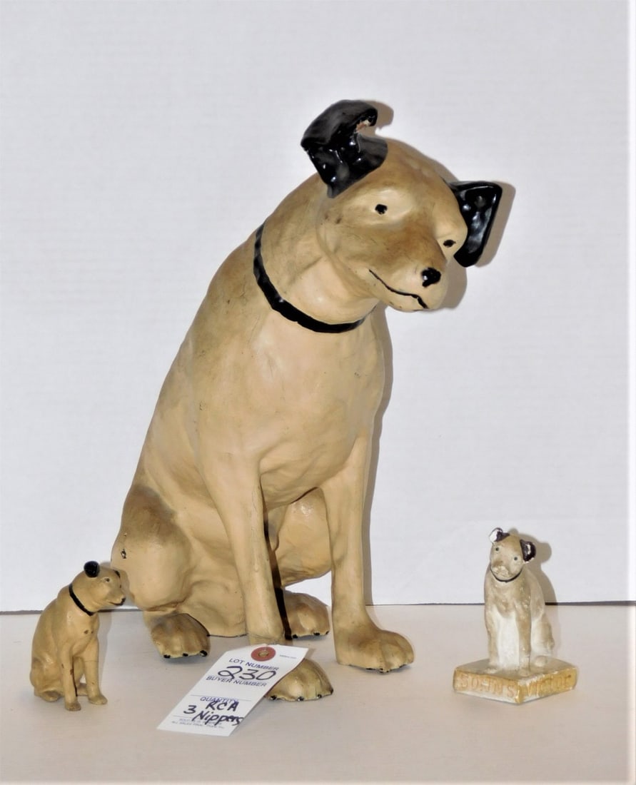 3 RCA Victor "Nipper"Dog Figurals (1 of 2)