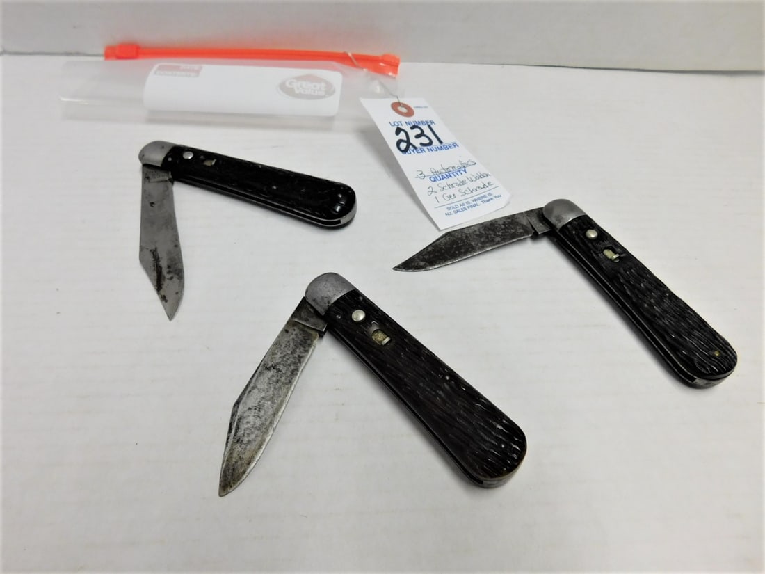 Lot of 3 Automatic Knives (1 of 1)