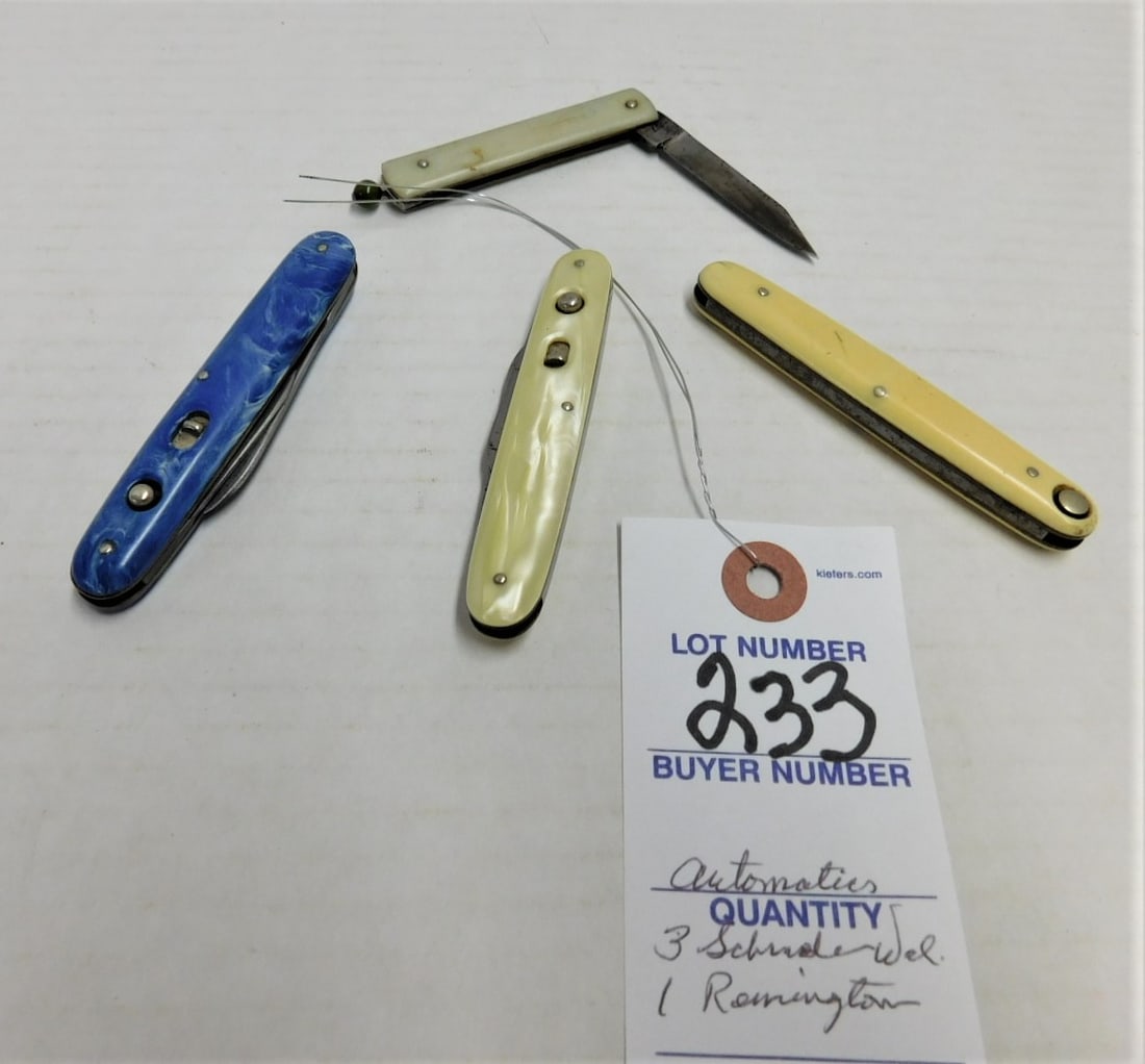Lot of 4 Automatic Knives (1 of 1)