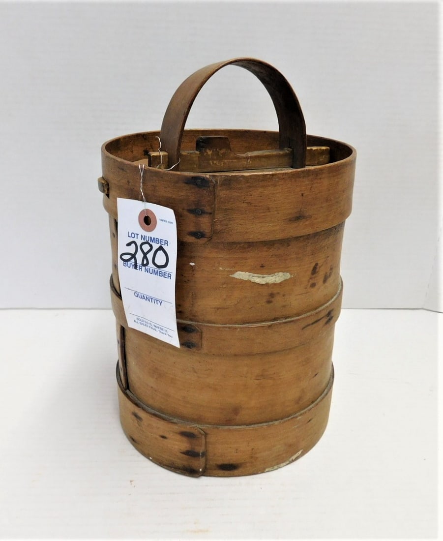 Unique Early 19thC. Wooden Pantry Box (1 of 4)