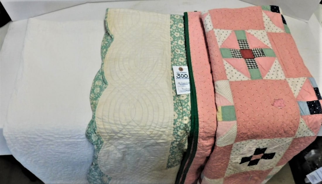 Lot of 3 Early Quilts (1 of 2)