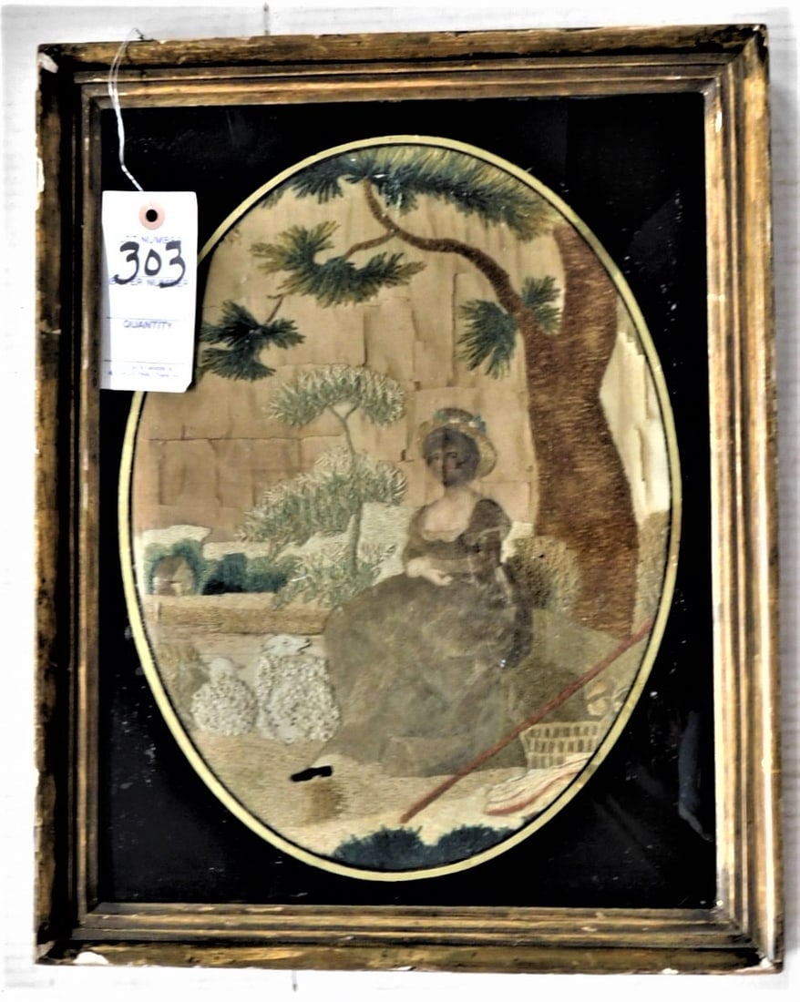 Silk Thread Oval Artwork (1 of 2)