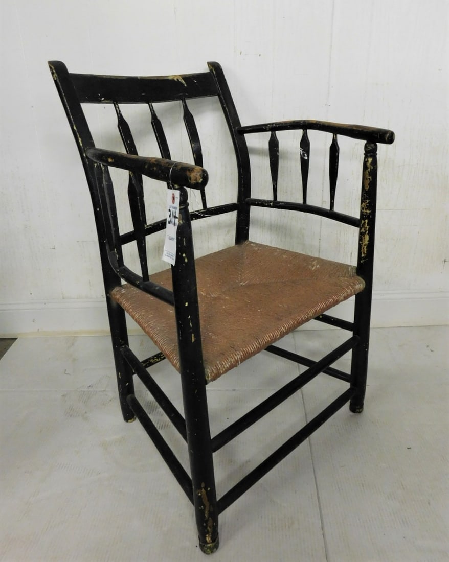 Early Arrowback Spindle Arm Chair (1 of 1)