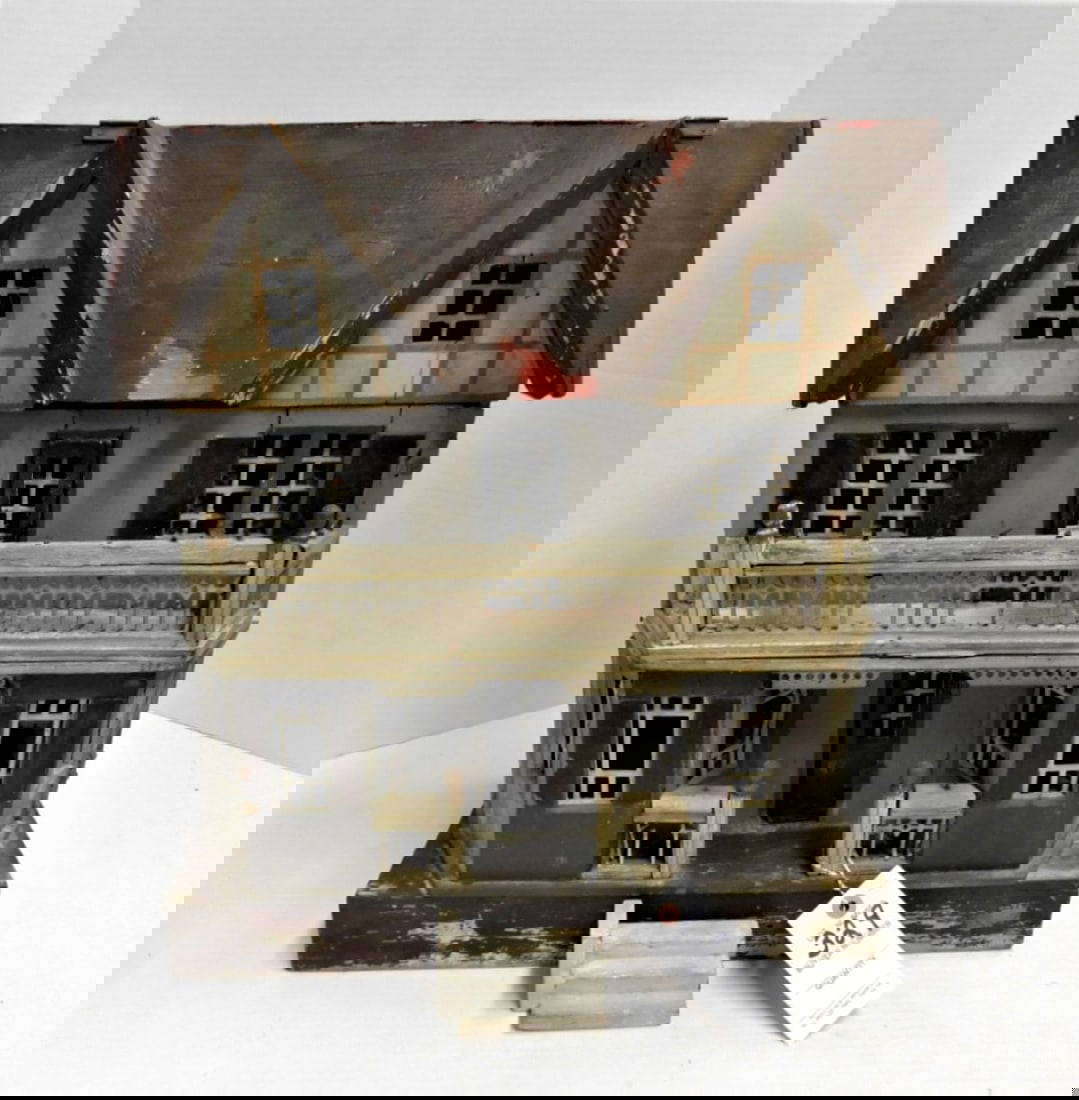 Early Wooden Dollhouse Auction