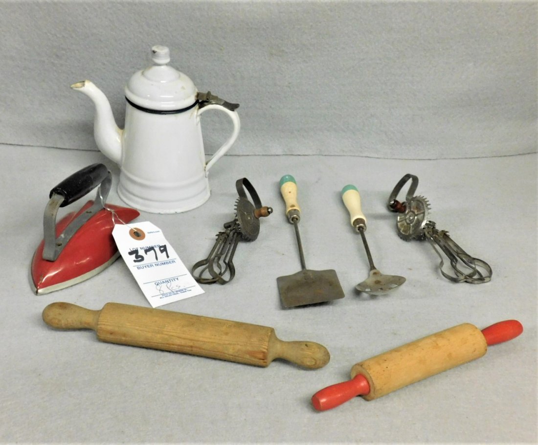 Lot of 8 Child's Kitchenwares: Lot of 8 Child's Kitchenwares in Gd. Cond.