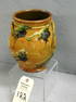 Redware Jar w/3 Color Splashes