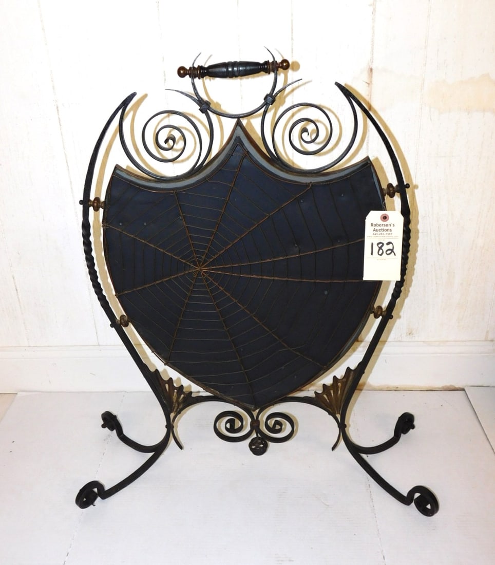 Unique Cobweb Fire Screen (1 of 3)