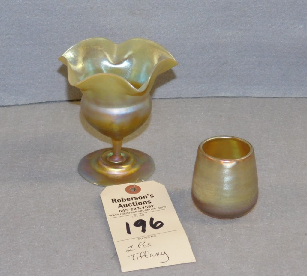 2 Pcs.Tiffany Glass (1 of 1)