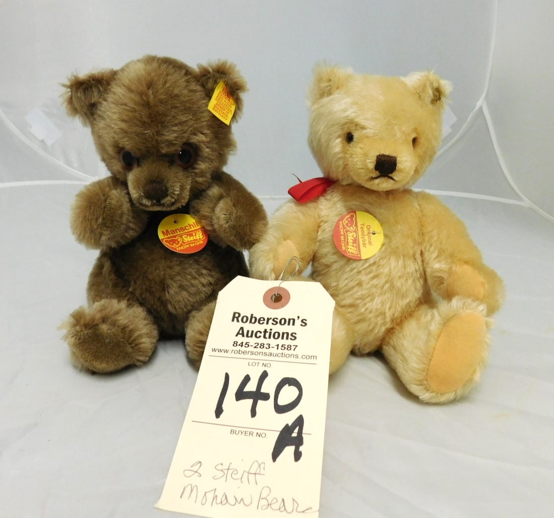2 Late Steiff Mohair Bears (1 of 2)
