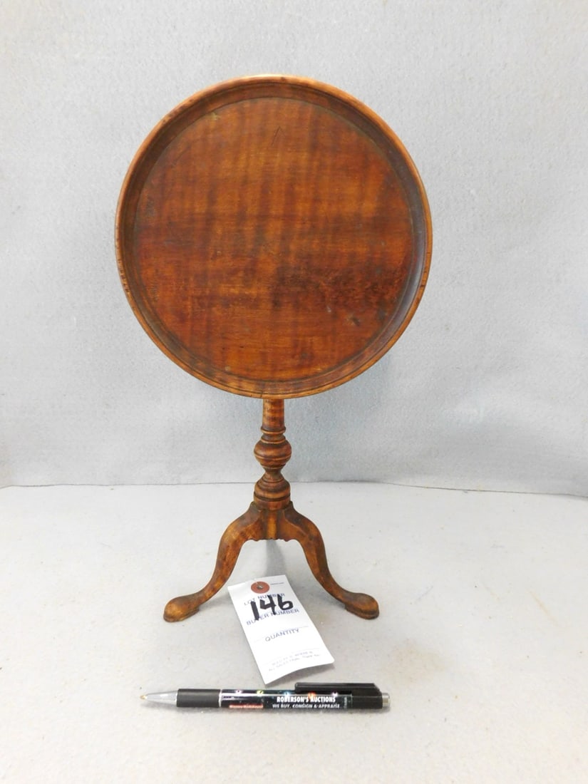 Miniature Tiger Maple Candlestand (1 of 5)