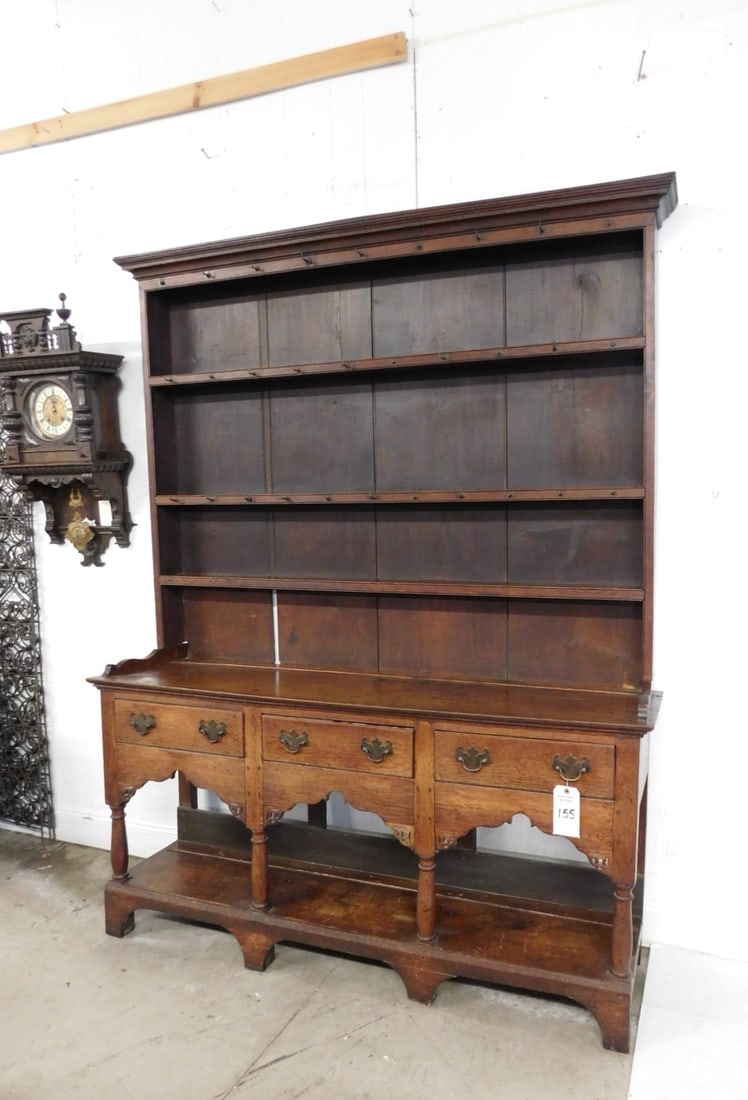 Lg.  Early Pewter Cupboard (1 of 2)