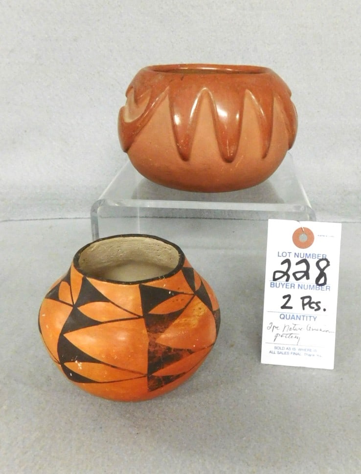 2 Native American Pottery Pcs. (1 of 2)