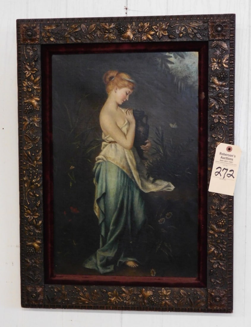 Unsigned O/C of Woman w/Urn (1 of 2)