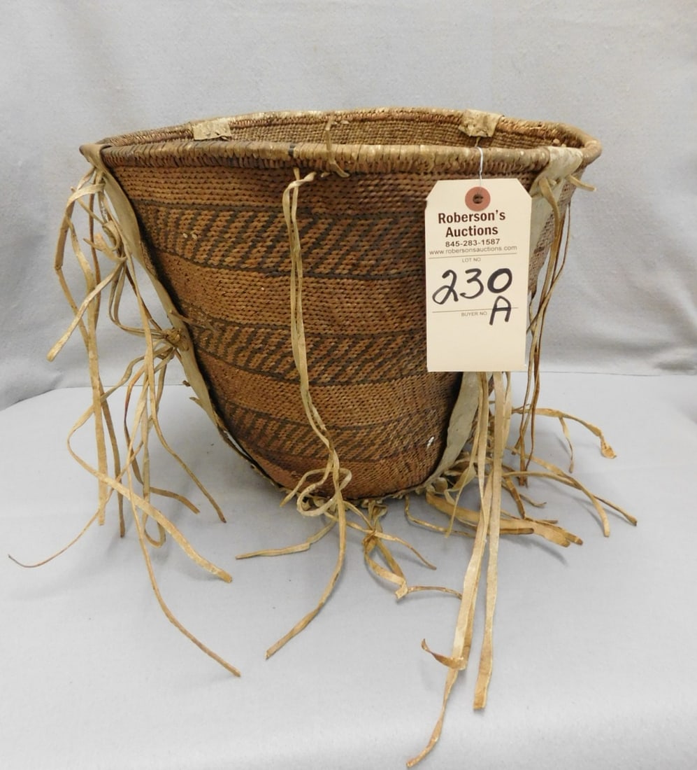 Native American Apache Woven Basket (1 of 4)