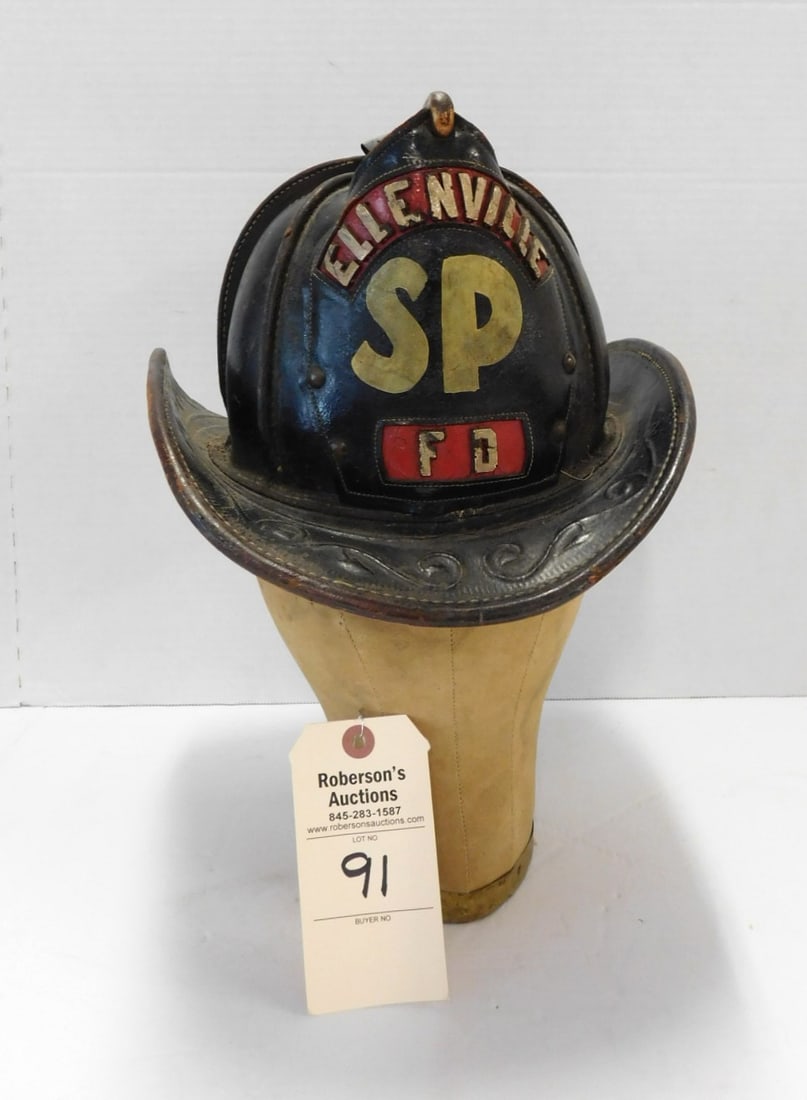 Vintage Ellenville, NY Fireman's Hat (1 of 4)