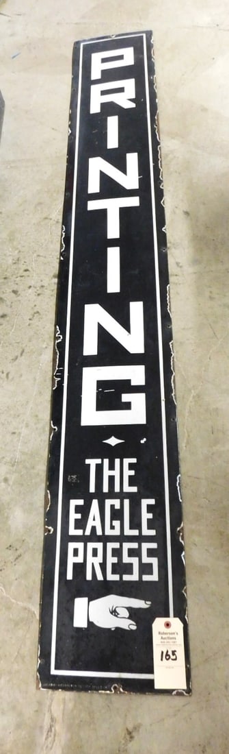 6 Ft. L. Porcelain "Printing" Sign (1 of 3)