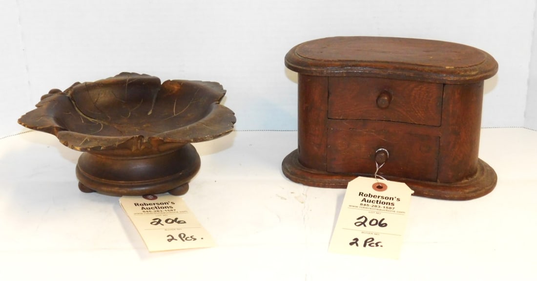 2 Early Pcs. of Woodenware (1 of 3)