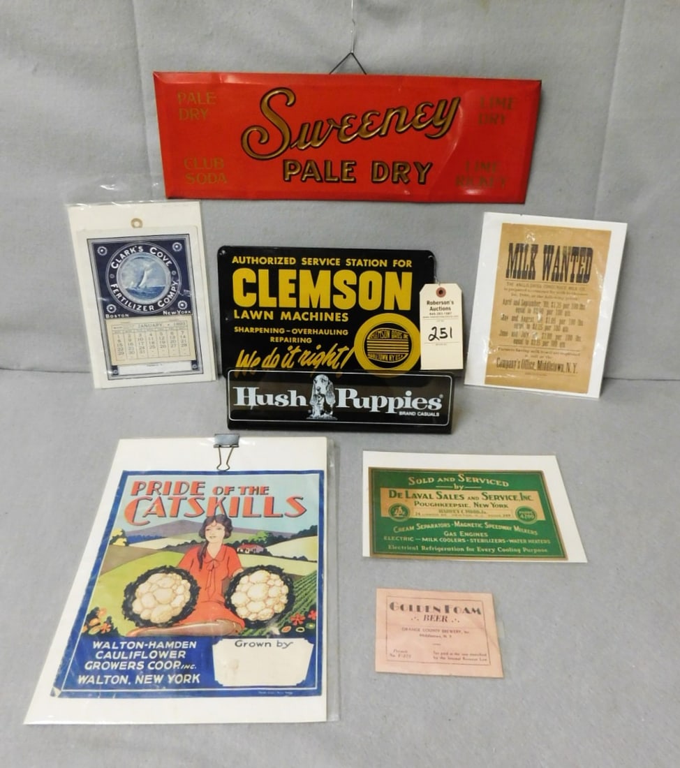 Lot of Vintage Advertsing Signs (1 of 4)