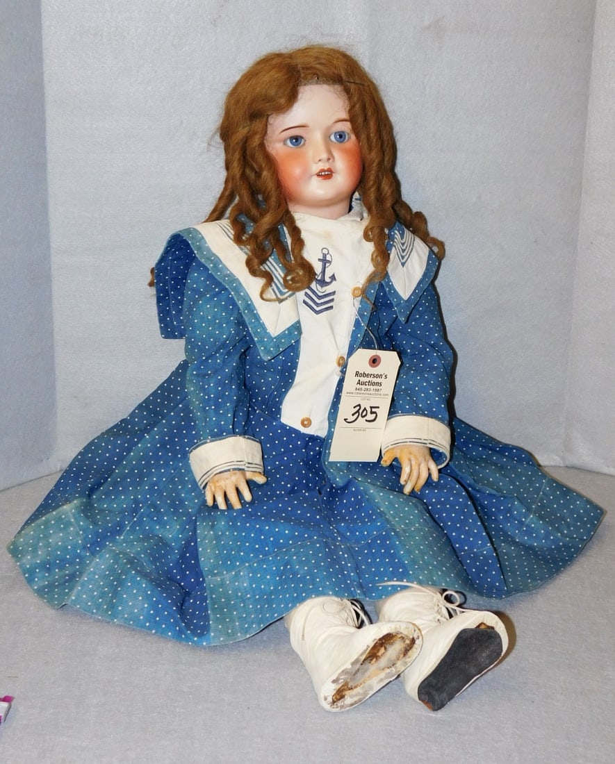 32" Antique Bisque Head Doll (1 of 4)