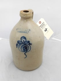 1/2 Gal. Blue Decorated Jug