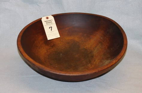 Vintage Wooden Bowl: Vintage Wooden Bowl - 18 1/4"D in GD Cond.