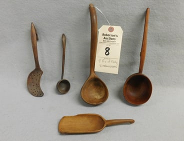 5 Pcs. of C.19th Diminutive Woodenwares