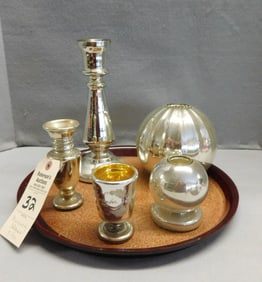 5 pcs. Mercury Glass