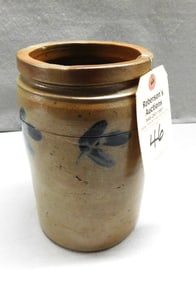 Early Half Gallon Decorated Jar