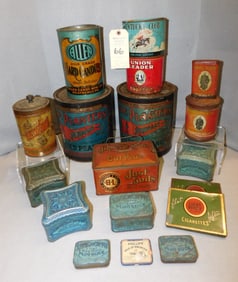 18 Pcs. Tin Advertising Cans