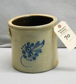 6 Qt. Decorated Stoneware Crock