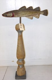 Early Folk Art Fish Decoy