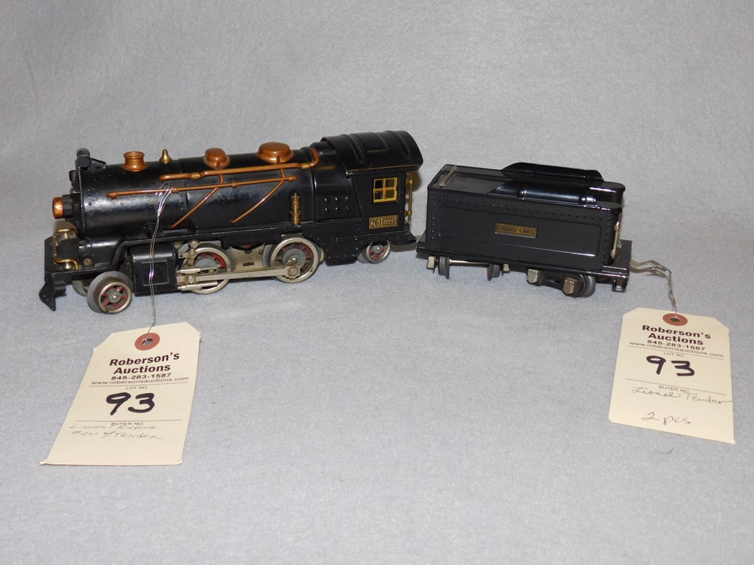2pc Lionel Engine#261 w/Tender (1 of 2)