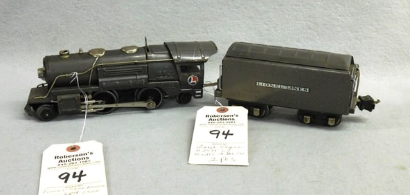 2 Pc. Lionel Steam Engine w/Tender #259E
