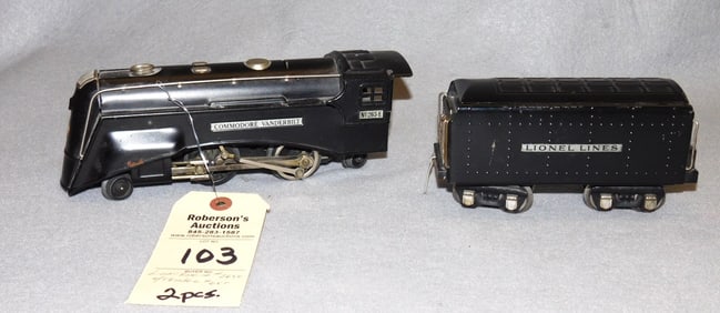 2 Pcs.Lionel Engine #265E w/Tender #65T