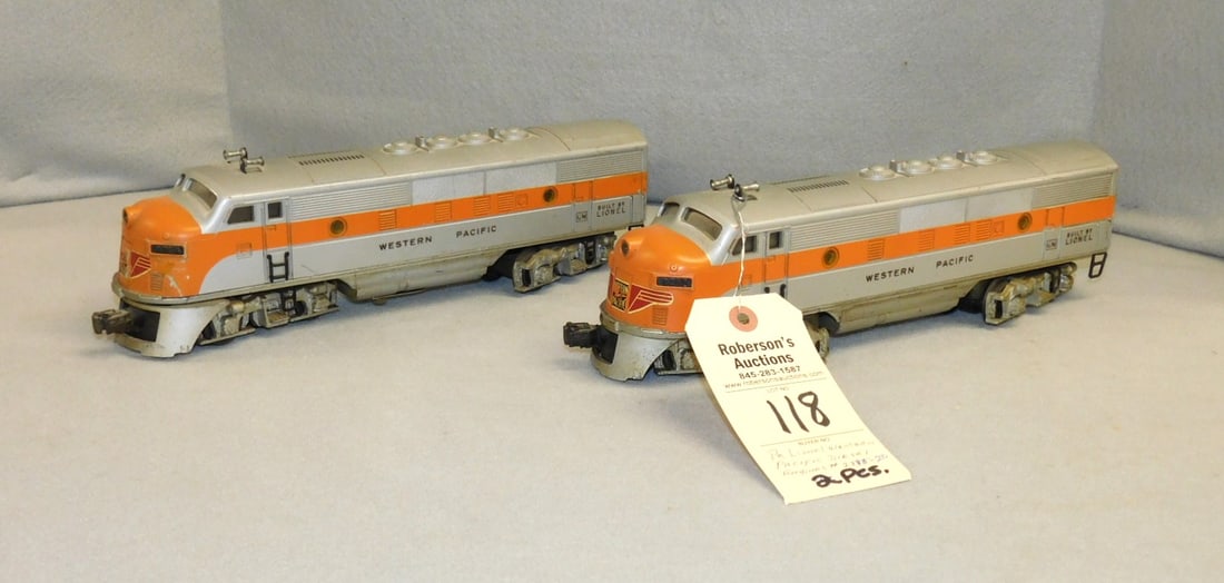 Pr. Lionel Western Pacific Diesel Engines: Pr. Lionel Western Pacific Diesel Engines # 2333-20 in GD Cond.