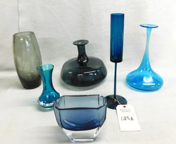 6 Pcs. of Modern Art Glass