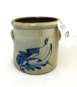 2 Gal. Bird on Branch Decor Crock