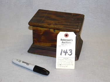 Early Wooden Tea Caddy