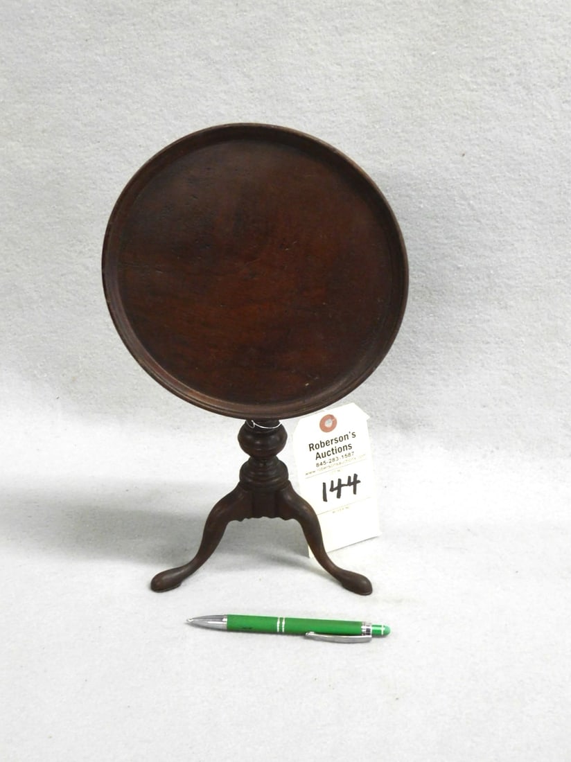 Early Miniature Tilt Top Pedestal Table (1 of 5)